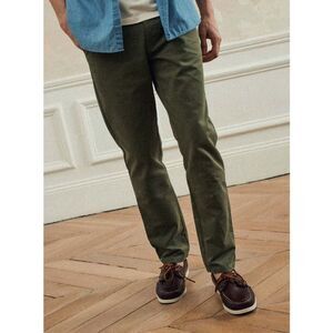 Balibaris Green Charles Slim Leg Button Fly Mid Rise Chino Pants Size 31